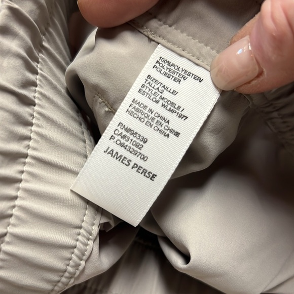 James Perse Taupe Nylon Wide Leg Pull On Pant size 2/M - Picture 8 of 10
